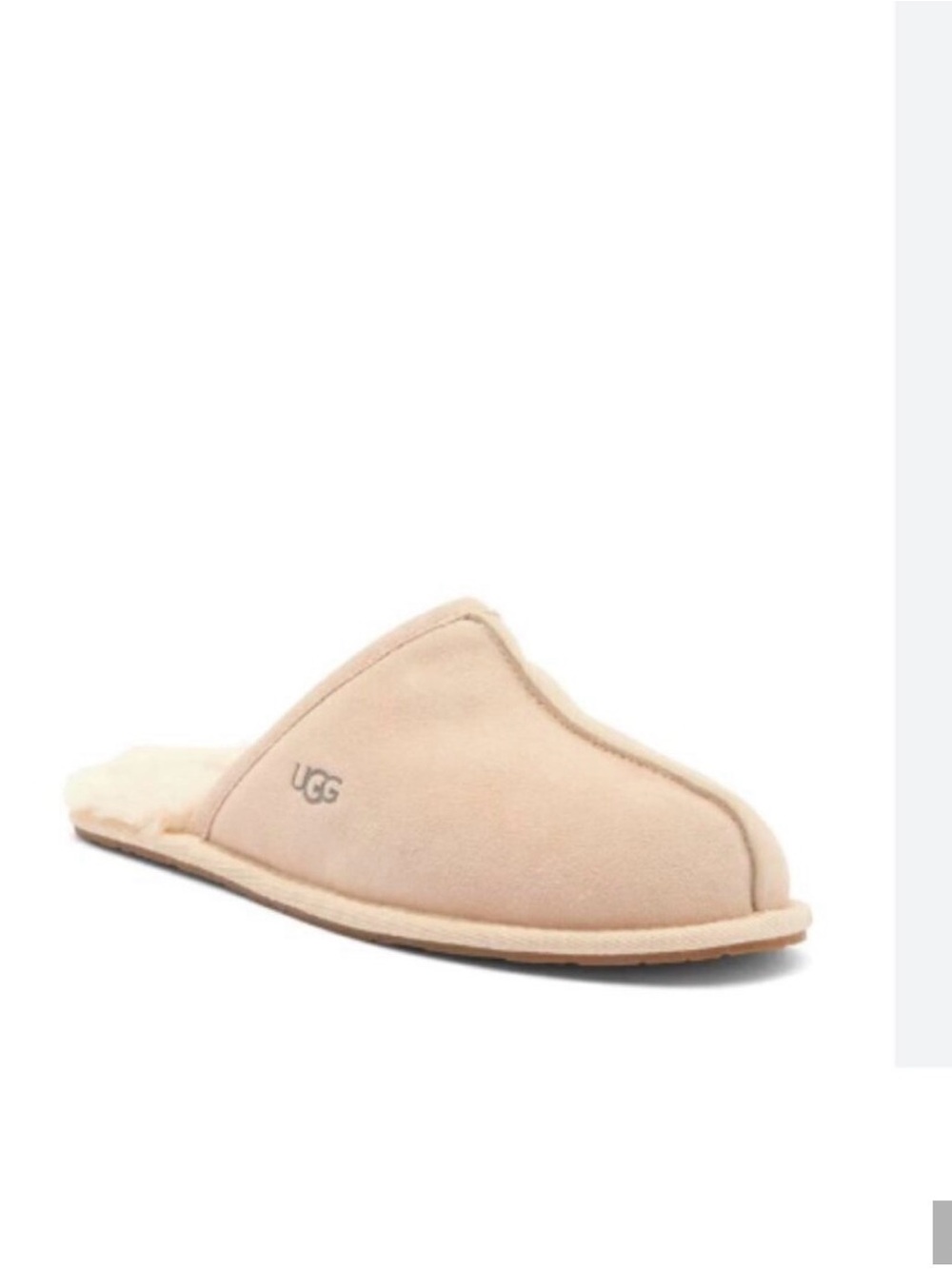 UGG Women's Pearle wool slipper side 10 in sand